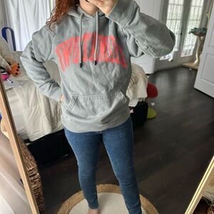 Chinatown Market Gray Logo Sweatshirt Hoodie Small